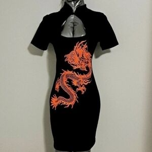 Fashion Nova Women's Black Mini Dress/NWT - Medium